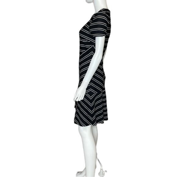 Hutch Stripe Eleanor Dress Black White Women’s Sz S - Picture 3 of 6